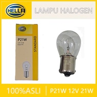 ORIGINAL HELLA P21W 12V 21W BA15s BULB - REVERSE TURN SIGNAL LIGHT 1 LEG P21W BULB