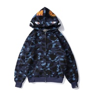 มาใหม่  Bape ฉลาม Hoodie บุรุษสบาย ๆ  ฮาราจูกุ Hoodie Coat แฟชั่น  เสื้อสเวตเตอร์ลายพราง สตรีทแวร์  