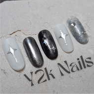 Y2k nails press-on nails/ fake nails/ chrome nails/ nail/