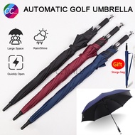 Auto Open Golf Umbrella Big Size Oversize 3 Person Besar Hujan Big Umbrella
