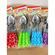 Polka Dot Tablespoons, 6-Piece Set Stainless Steel Tablespoons Cutlery Set