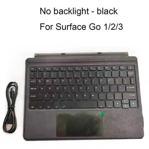 For Surface go1/2/3 Surface Pro3/4/5/6/7/7+ Surface Pro8/X Bluetooth-compatible Keyboard Backlit Tra