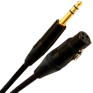 hifi Mogami 2549 TRS-XLR cable audio 1/4" TRS 6.35mm to xlr female balanced microphone cable Handmade using mogami 2549 wire Neutrik gold pulg