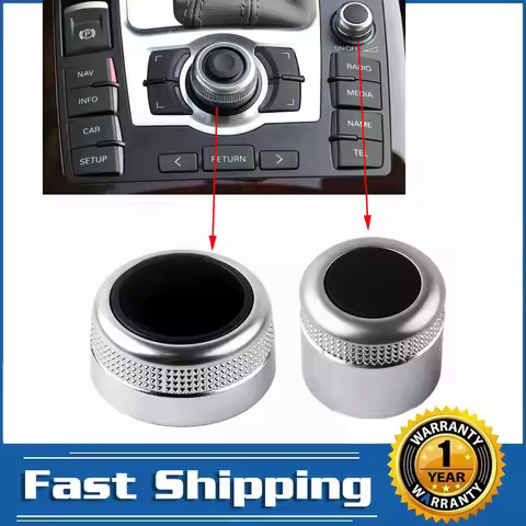 4F0919069 MMI Control Center Navigation Menu Control Adjustment Knob Switch Cover Cap for AUDI A6 Q7