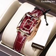 POEDAGAR Light Luxury Elegant Waterproof Calendar Watch for Women Relo