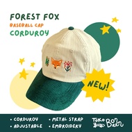 HIJAU [Bombeen Store] Corduroy Baseball Cap