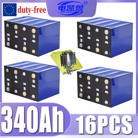 16pcs 3.2v 340ah 320ah 310ah 280ah 100ah 32ah 360ah LiFePO4 Battery Brand new Grade A DIY 12V 24V 48