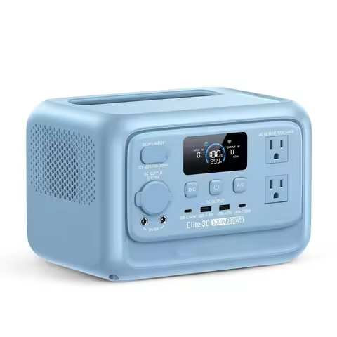 Elite 30 V2 Portable Power Station, 288Wh LiFePO4 Battery with 600W AC Outlet (Power Lifting 1500W),
