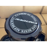 RAGUNA Wheel Center Cap Type A Black Aluminium & Air Valve Aluminium