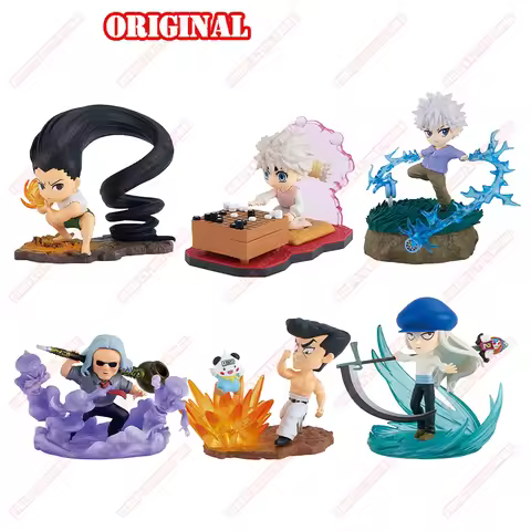 Original Desktop HUNTER×HUNTER Animation Comics Peripheral Toys Gon Killua Boxed Gacha Anime Action 