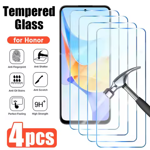4PCS Screen Protectors Safety Cover Film forHonor 10 20 Lite Global X8 Tempered Glass for Honor 20 P