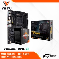 ASUS TUF GAMING X570-PRO (WI-FI) Motherboard and AMD Ryzen 5800x Processor Bundle