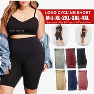 Long Cycling Shorts (L XL 2XL 3XL 4XL) / Biker Shorts (Thick Fabric)