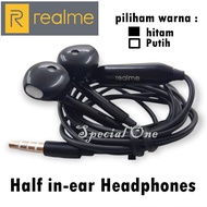 Headset Realme Earphones Realme R11 half in ear headphones headset realme original untuk realme c11
