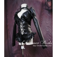 BJD SD Baby Clothes Baby Clothes Gothic punk punk Leather Dark Night Queen Clothes 1/3 Points, Big G