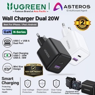 UGREEN GAN 2-Port USB + Type C Fast Charging 20W 30W Charger Head Ugreen Charger