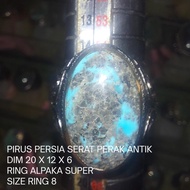 Pirus Persia serat perak Antik