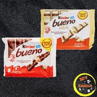 [MZK] Kinder Bueno (Choco/White) Bars (T2x3) FlowPack 129gm