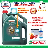 Jamin Genuine Original Minyak Belakang Rear Axle Castrol Transmax Manual 90 Gear Oil - 4L Lorry Lori