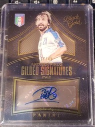Andrea Pirlo Panini Black Gold Auto 簽名卡 限量49 足球卡