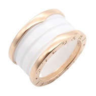 【二手】寶格麗BVLGARI B-zero1 戒指 - 四環陶瓷款，346518 K18PG（玫瑰金）B-zero1 戒指，四環陶瓷款，男女通用