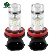 2X H8 H11 H16 6000K White 100W High Power LED Fog Light Driving Bulb DRL