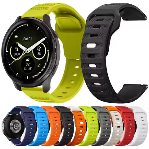 20mm 22mm Silicone Watch Strap For Garmin Venu 4 45mm/Vivoactive 4 5 6 Sport Band For Garmin Forerun