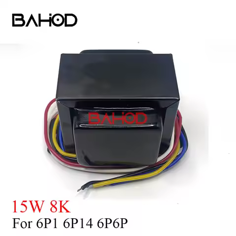 BAHOD 1pcs 15W 8K Push-Pull Output Transformer for 6P1 6P6 6P14 6P15 EL84 Vacuum Tube Amplifier DIY 