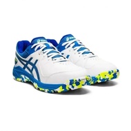 Men's Cricket Shoe GEL-PEAKE WHITE/DIRECTOIRE BLUE CRICKET RUBBER SPIKE SHOES Golf/Hockey Shoe