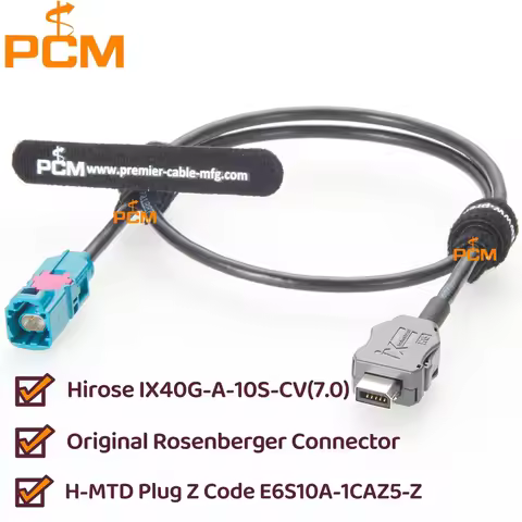 H-MTD to ix industrial Connector Plug Male Automotive Ethernet Cable Hirose IX40G-A-10S-CV(7.0) Rose