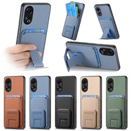 Stand Phone Case for Realme 15 14 13 12 12X 11 10 9 6 GT7 P1 Pro Plus C67 C63 Card Slot Casing Magne