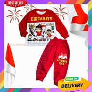 MERAH Stln Seven Belasan One Set Merput Merdeka Stelan Hut Ri 80 Trendy August Clothes August 17th L