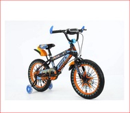 sepeda speda anak laki cowok umur 2 3 4 tahun bmx trex roda bantu goes - orange vitrox 18 inch
