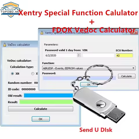 2021 HOT SELL DAS Xentry Special Function Calculator FDOK Vedoc Calculator Keygen for MB Star C3 C4 