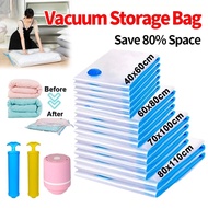 Vacuum Storage Bags PE Reusable Vacuum Storage Plastic Bags Compression Seal Bags Sealed Vacuum