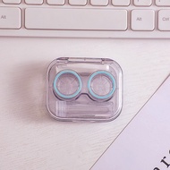 PTT Softlens Case Bening Plastik Tempat Kontak Lensa + Penjepit + Tongkat Tempat Softlens Bening Sat