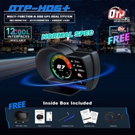OTP-H06+ Car OBD OBD2 Meter Speedometer Gauge P6 GPS HUD Water Temp Turbo Proton Honda Perodua Toyot
