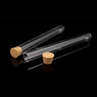 20pcs 15x150mm transparent round bottom glass test tube with cork