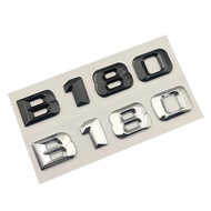 3D ABS Black Chrome Car Letters Rear Trunk Badge B180 Sticker For Mercedes B180 W245 W246 CDI 4MATIC
