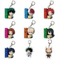 My Hero Academia anime character acrylic keychain pendant