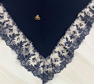 jilbab instan Malika soft pet sabit renda cantik by FO hijab wanita muslim