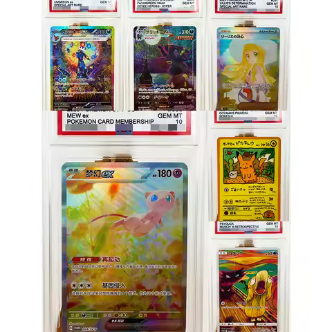 Pokemon PSA 10 DIY Lillie Umbreon Mew Different Numbers Toys Hobbies Hobby Collectibles Game Collect