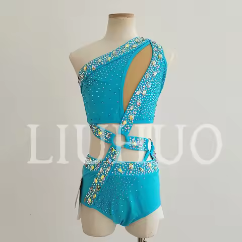 LIUHUO Lyrical Dancing Dress for Performance Color Pole Skirt Factory Customize JC549