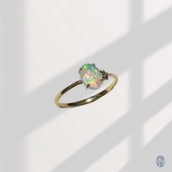 18K 澳洲蛋白石戒指 18K Australian Opal Diamond Ring