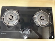 Rasonic 樂信 RG-233GB-LPG 75厘米 嵌入式雙頭石油氣煮食爐 (彈性開孔設計 + 兩邊雙環爐頭獨立細芯火)