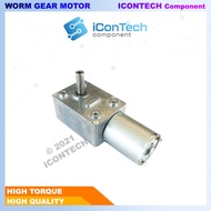 Worm Gear DC Motor 370 Motor JGY370 High Torque DC Motor 90deg Worm Gear 10 20RPM 6V 12V 15V 4623-37