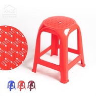 [特價]【Amos】(6入)台灣製透氣塑膠椅/高賓椅/辦桌椅紅色