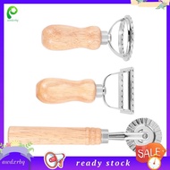 [awdxrbq] 3PCS Ravioli Pasta Cutter Set, Ravioli Stamp Maker with Wooden Handle Ravioli Cutter Ravio