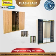 (Siap Pasang)Almari Baju 7.5x7/Almari Cermin /Almari Baju
