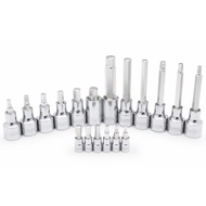 1/4" 3/8" 1/2" SATA Hex Bit Socket Allen Key Socket Impact Hex Bit Drill Bit Socket/SATA Tools